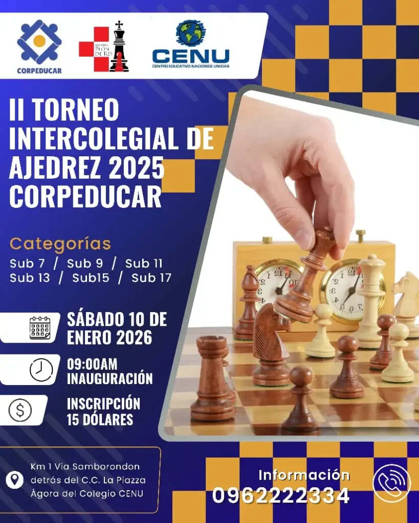 INVITACION II TORNEO DE AJEDREZ 2025 CORPEDUCAR